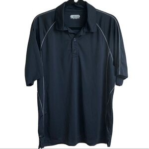 On Tour golf men’s short sleeve black polo shirt